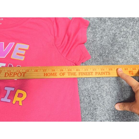 Torrid Plus Size Top Sz 1 Pink Love is in the Air Tee Shirt Short Sleeve - Picture 8 of 8